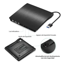 Gravador e leitor de CD/DVD externos USB 3.0 Foto mini 4