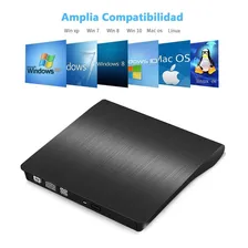 Gravador e leitor de CD/DVD externos USB 3.0 Foto mini  2