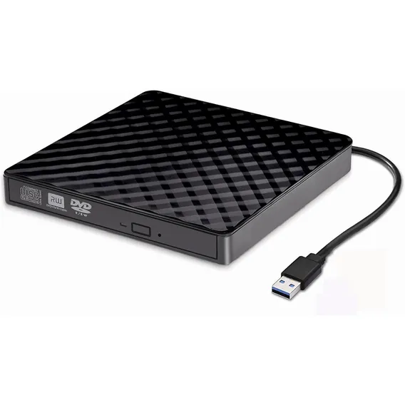 Gravador e leitor de DVD/CD/externo Gravador de CD/DVD USB 3.0 Foto 1