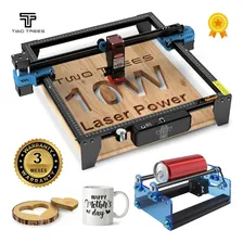 Gravadora Laser 10w + Rolo Rotativo Maquina Para Gravar A Laser Em Metal Laser Corte Cnc 80w 30x30cm Impressora 110v/220v Twotrees Foto mini 1