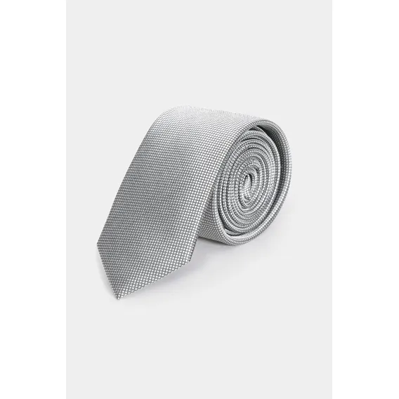 Gravata Aramis Jacquard Seda Grade Cinza Foto 1