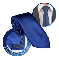 Gravata Azul Marinho Padrinhos Trabalhada Detalhada Premium Cor Azul-marinho Foto mini 1
