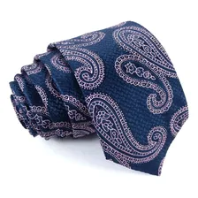Gravata Azul Slim Arabesco Premium Alta Qualidade Cor Azul Royal Foto mini 1