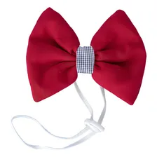 Gravata Borboleta Royal Firebrick - Acess贸rio Para Pet Foto mini 2