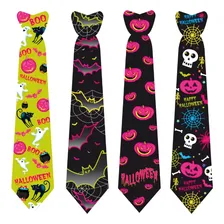 Gravata Halloween Neon - Kit 12 Unidades Cor Preto Foto  mini 1