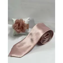 Gravata Rose Adulto Slim Fit Adulto Padrinhos Casamento Cor Rosa-claro Foto mini 2
