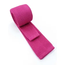Gravata Slim Crochê Pink Rosa Exclusiva Premium Foto mini  3