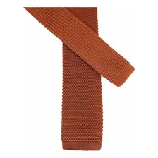 Gravata Slim Crochê Tricô Terracota Luxo Casamento Padrinhos Foto mini 4