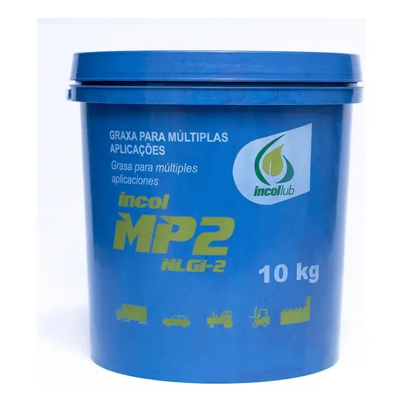 Graxa Azul De Litio Para Rolamentos Multiuso Mp2 Incol 10 Kg Foto 1