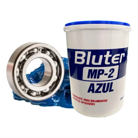 Graxa Azul Para Rolamentos Mp2 Litio 1kg Bluter Foto 1