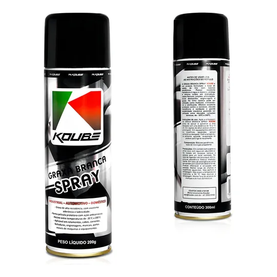 Graxa Branca Multiuso Anticorrosivo Lubrificante Spray 300ml Foto 1