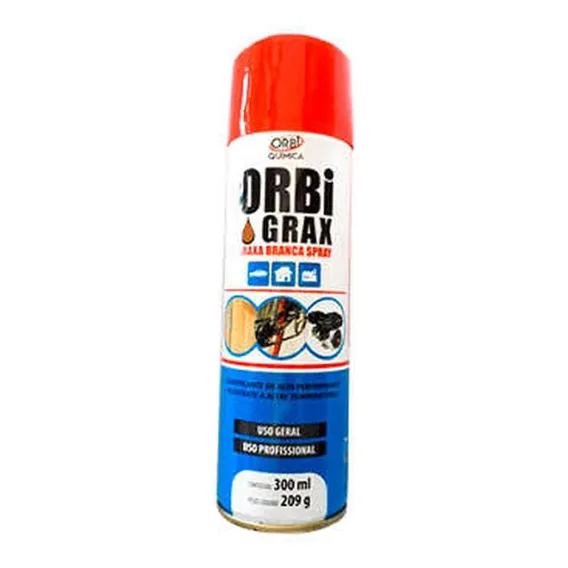 Graxa Branca Spray 300ml Orbigrax Universal Orbi 1539 Foto 1