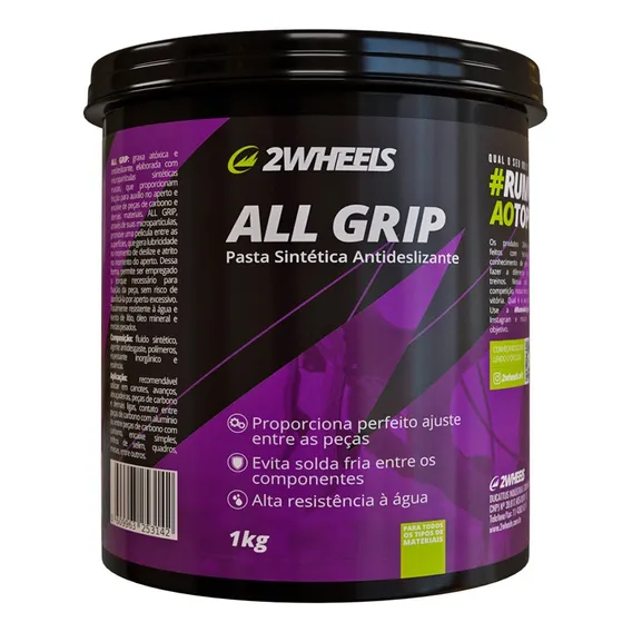 Graxa Pasta Antideslizante Atóxica All Grip 2wheels 1000g Foto 1