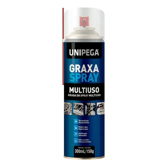 Graxa Spray 300ml / 150g Unipega Foto 1