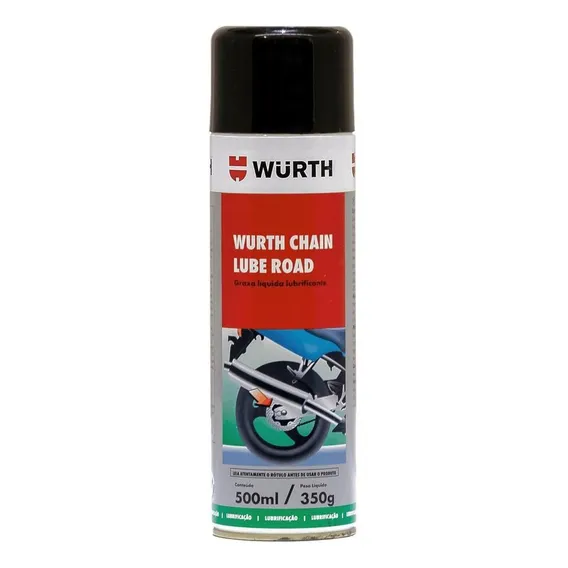 Graxa Spray Líquida Lubrificante Chain Lube Road 500ml Wurth Foto 1