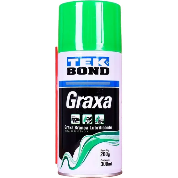 Graxa Spray Tekbond Branca Lubrificante 300ml Foto 1