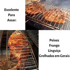 Grelha Abaulada Assar Peixe Frango Linguiça CSK Foto mini 3