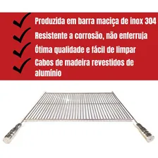 Grelha Aramada Churrasco 60x55 Inox 304 Estilo Uruguaia Foto mini  3