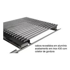 Grelha Argentina 100% Inox 45x45cm P Churrasco Picanha Foto mini 2