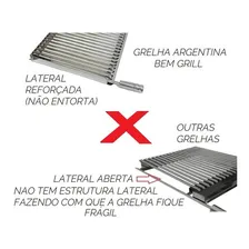Grelha Argentina Inox 65x50 Parrilla Churrasqueira Grill Foto mini 2