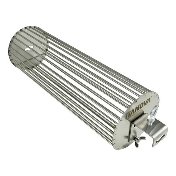 Grelha Cesto Para Espeto Coração Frango Galinha 11 x 10 cm Inox Foto 1