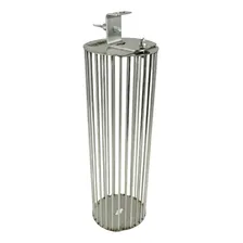 Grelha Cesto Para Espeto Coração Frango Galinha 11 x 10 cm Inox Foto mini  3