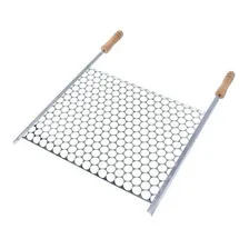 Grelha Churrasco Aço 50x40 Para Carnes Tela Moeda Foto mini 1