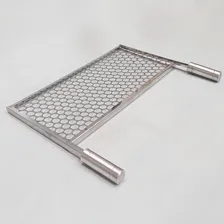 Grelha Churrasco Espetinho Movel 53x25,5 Inox Churrasqueira Foto mini  2