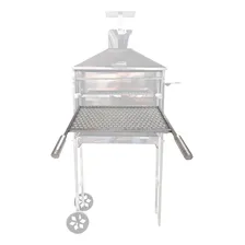 Grelha Churrasco Espetinho Movel 53x25,5 Inox Churrasqueira Foto  mini 1