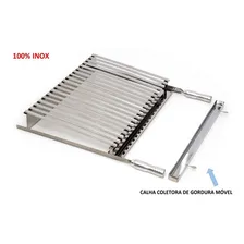 Grelha Churrasco Parrilheira - Inox 60x40 - Cabo Aluminio Foto mini 3