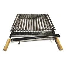 Grelha Churrasco Parrilla Argentina 40x40 Inox Picanheira Foto mini 1