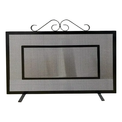 Grelha de tela de proteção Arrivo Mobile para lareira 60 x 40 cm cor ferro preto Foto 1