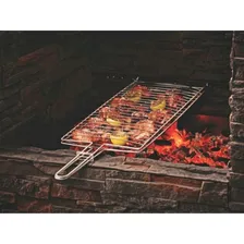 Grelha Dupla Churrasqueira Churrasco Peixes Frango Linguiça Foto mini 4