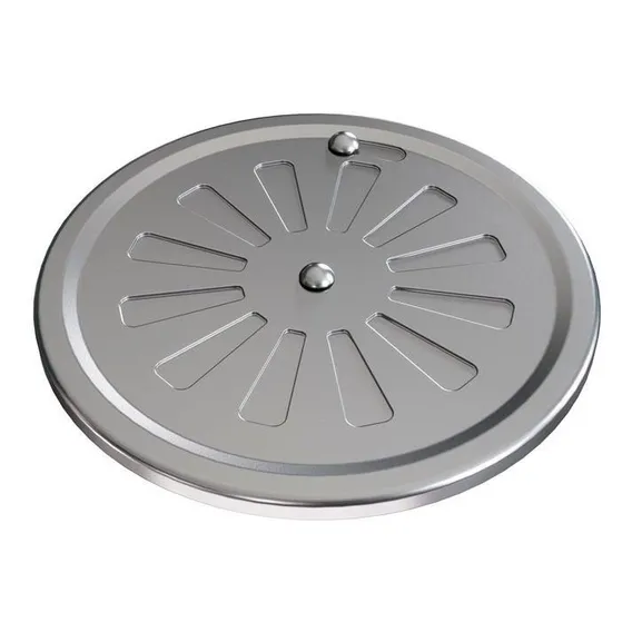 Grelha Inox Docol Redonda Com Fecho 15cm Foto 1