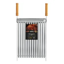 Grelha Inox Grilazer Parrilla Argentina Luxo 40x40cm Foto mini 1