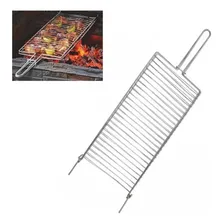 Grelha P/ Assar Peixe Frango Linguiça Carnes 18cmx33cm Foto  mini 1