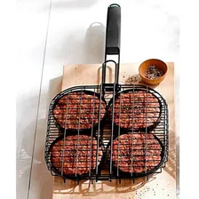 Grelha Para Hamburguer Churrasqueira 4 Cavidades Prana Foto mini  3