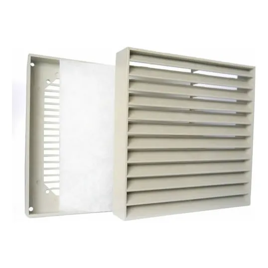 Grelha Protetora Termoplástico Com Filtro 205x205mm Nework Cor Branco Foto 1