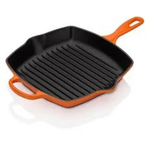 Grelha Quadrada 26 Cm Signature Laranja Le Creuset Foto 1