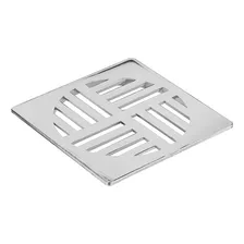 Grelha Quadrada Cromada Para Caixa Sifonada 150mm - Krona Foto mini 1