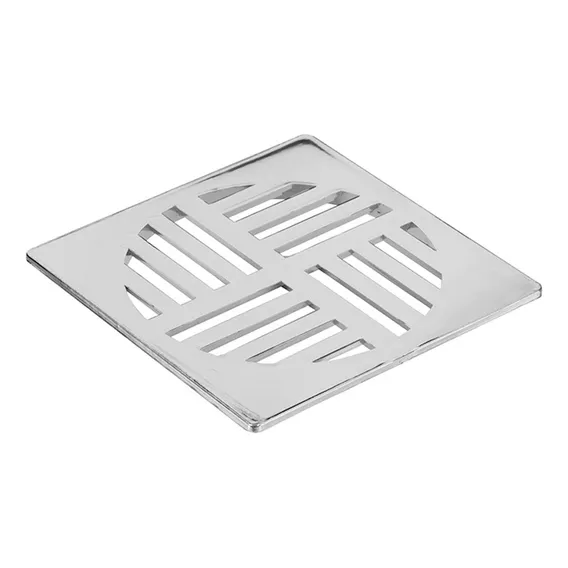 Grelha Quadrada Cromada Para Caixa Sifonada 150mm - Krona Foto 1