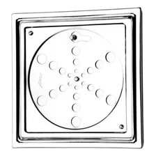 Grelha Quadrada Inox Com Fecho Com Caixilho 100mm Meber Foto mini  3