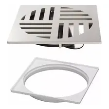 Grelha Ralo Antidengue Quadrado 10cm Branco Garaplas Foto mini 2
