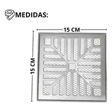 Grelha Ralo Com Porta Grelha 15x15 Em Alumínio Fundido Tela Foto mini 4