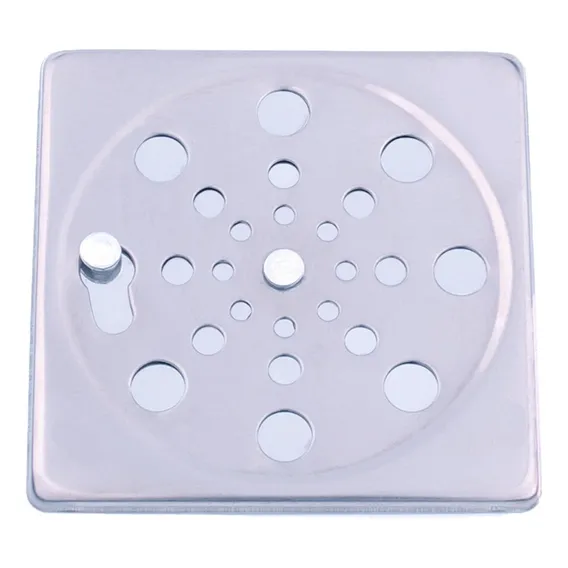 Grelha Ralo Inox Quadrada 10x10 C/ Fecho Anti Inseto Foto 1