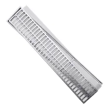 Grelha Ralo Pluvial Linear Aluminio 15x100 Aro Suporte Tela Foto mini 1