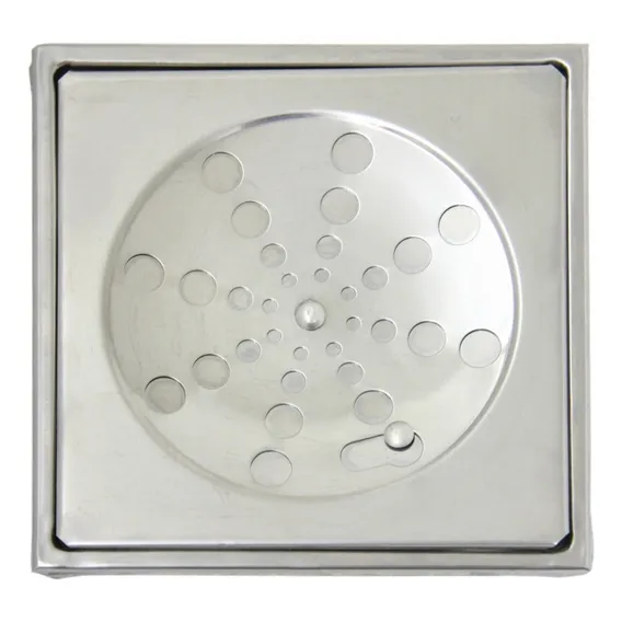 Grelha Ralo Quadrado 15x15 + Porta Grelha Caixilho Inox Foto 1