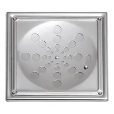 Grelha / Ralo Quadrado Inox 15cm Com Caixilho - Estilmax Foto mini  2