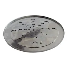 Grelha Ralo Redondo 150mm + Porta Grelha Caixilho Inox Foto mini 2