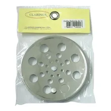 Grelha Ralo Tampa Redonda 10x10cm Inox Com Fecho Foto mini 2